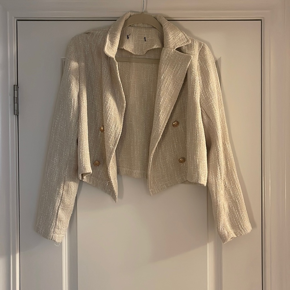 Ivory blazer -SHEIN